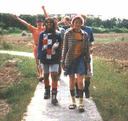 På vej til at kaste med karameller